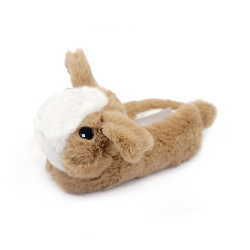 Pantuflas conejo blanco cafe