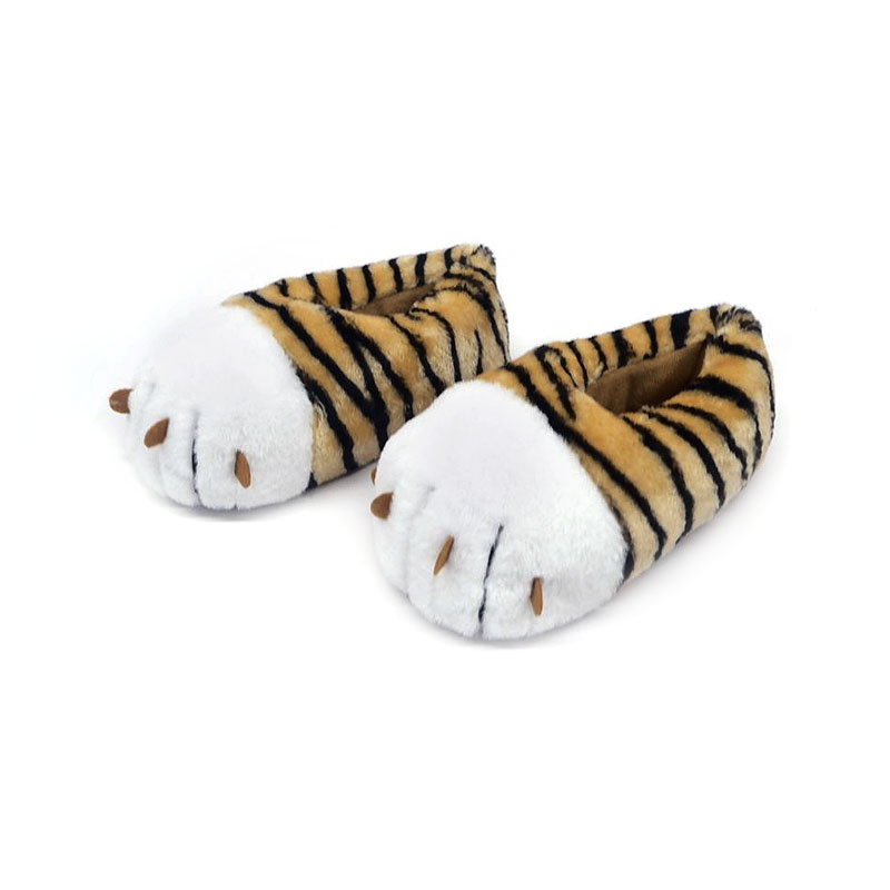 Lindas pantuflas PAWS de tigre